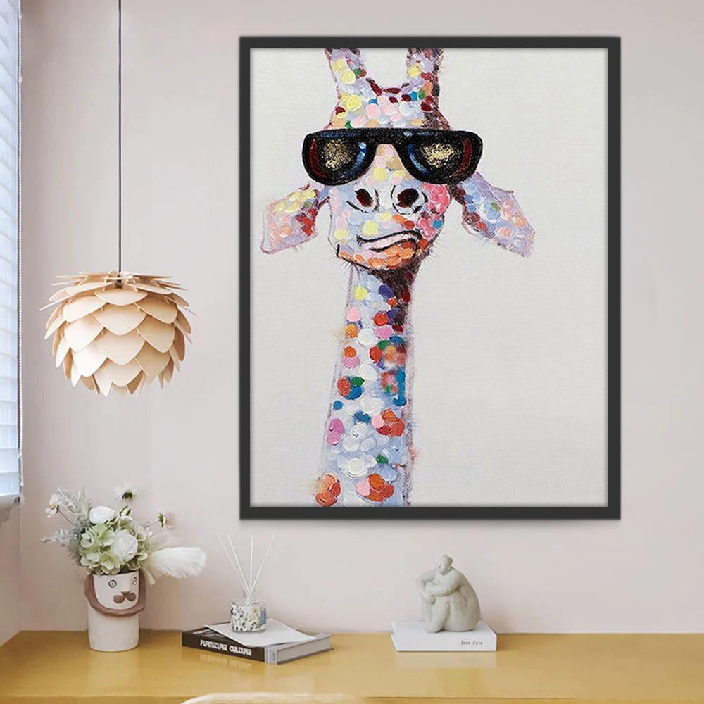 Giraffe met Zonnebril Schilderen op Nummers