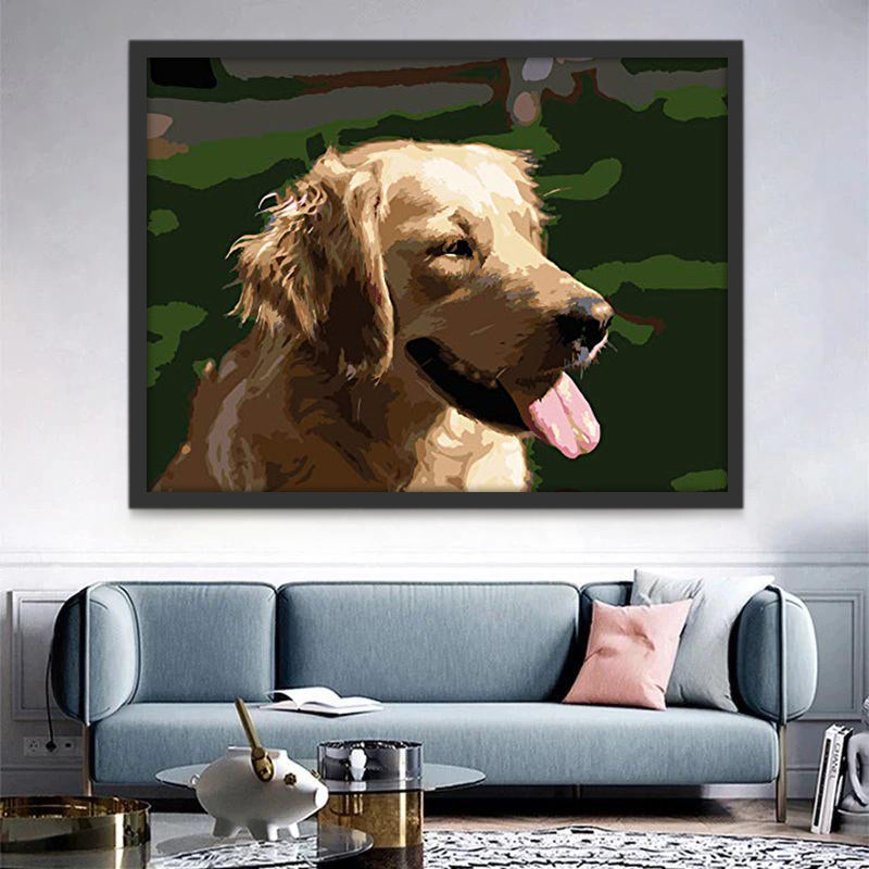 Golden Retriever Schilderen op Nummers