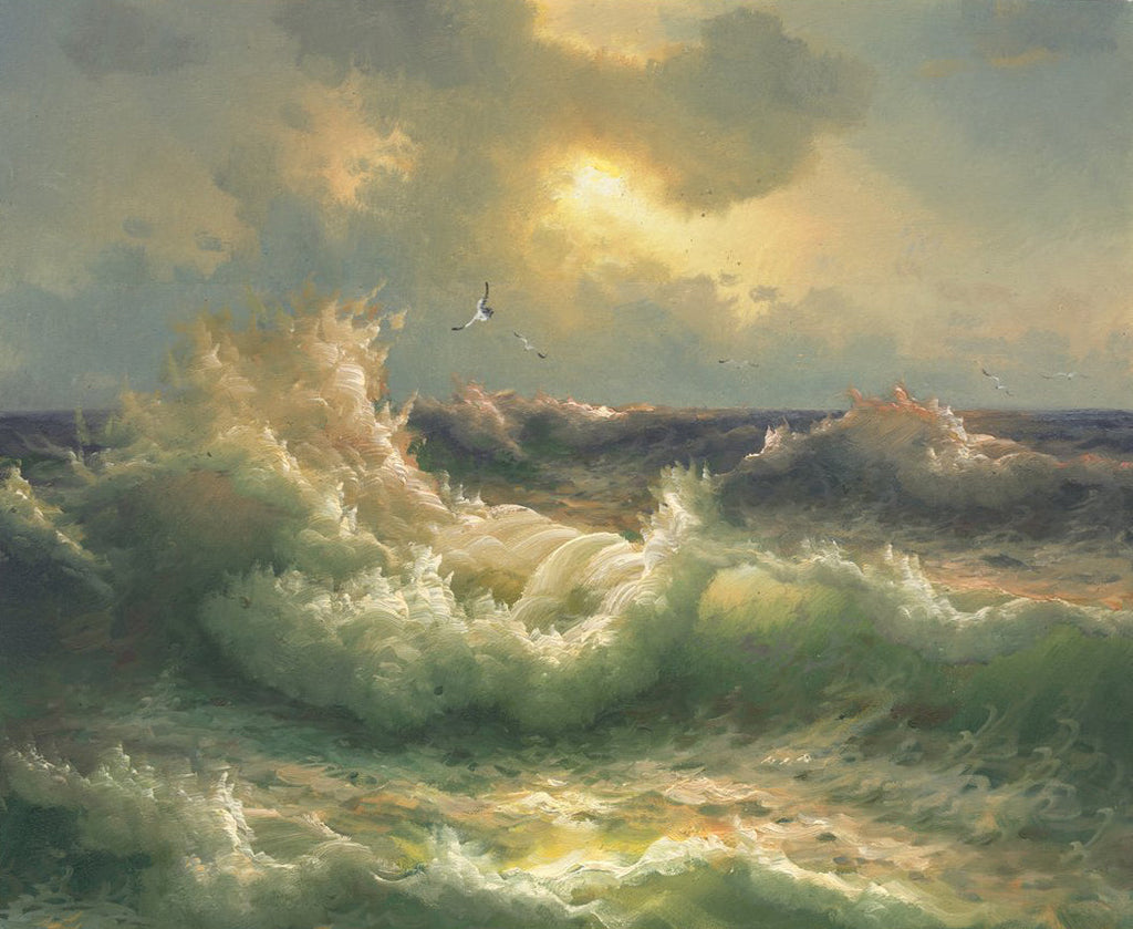 Golven en Meeuwen Schilderen op Nummers