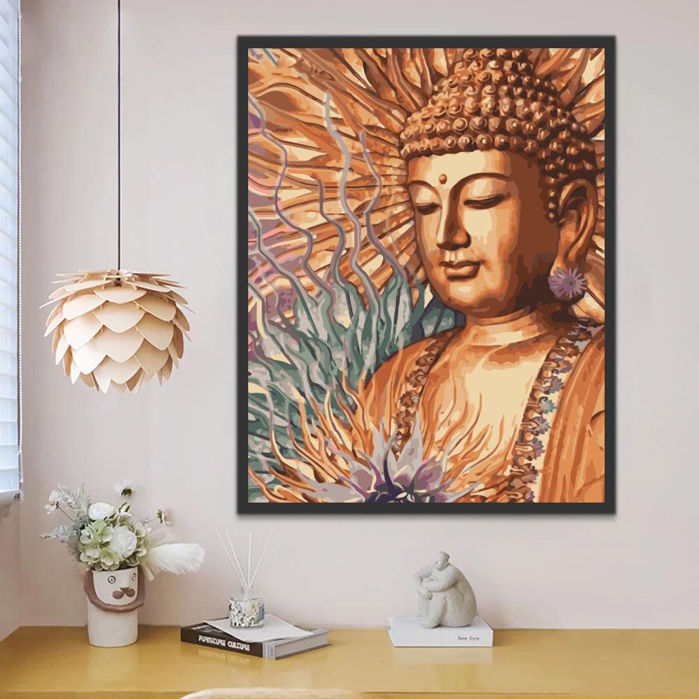 Gouden Boeddha Schilderen op Nummers