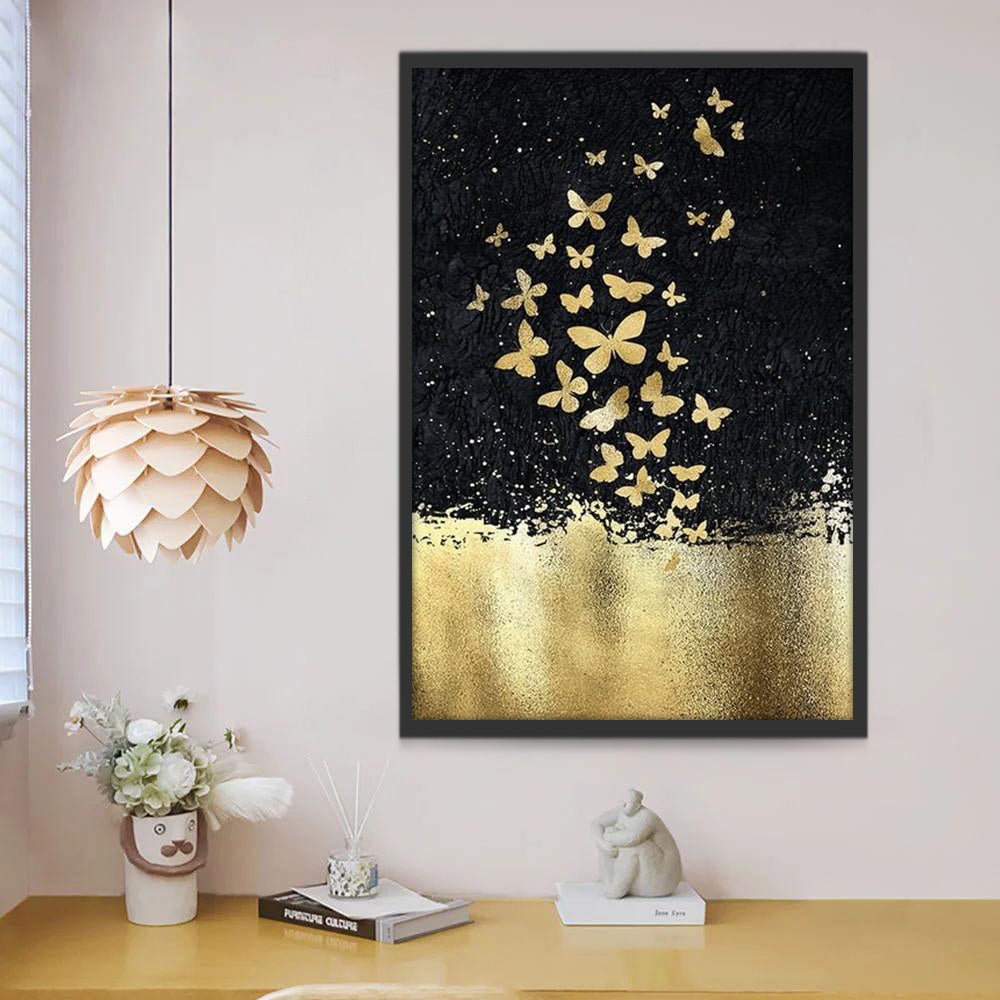 Gouden Vlinders Schilderen op Nummers