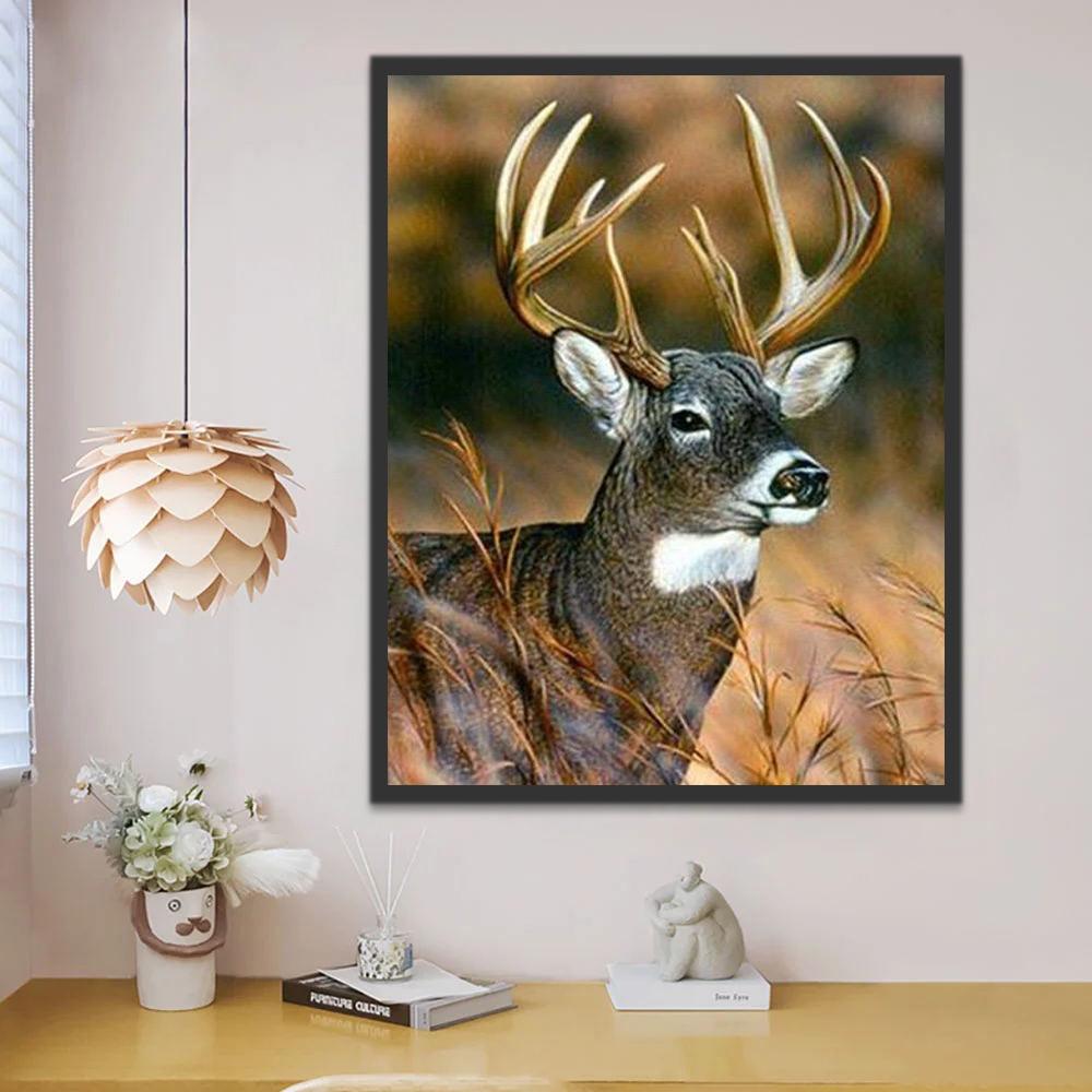 Grijze Eland Schilderen op Nummers