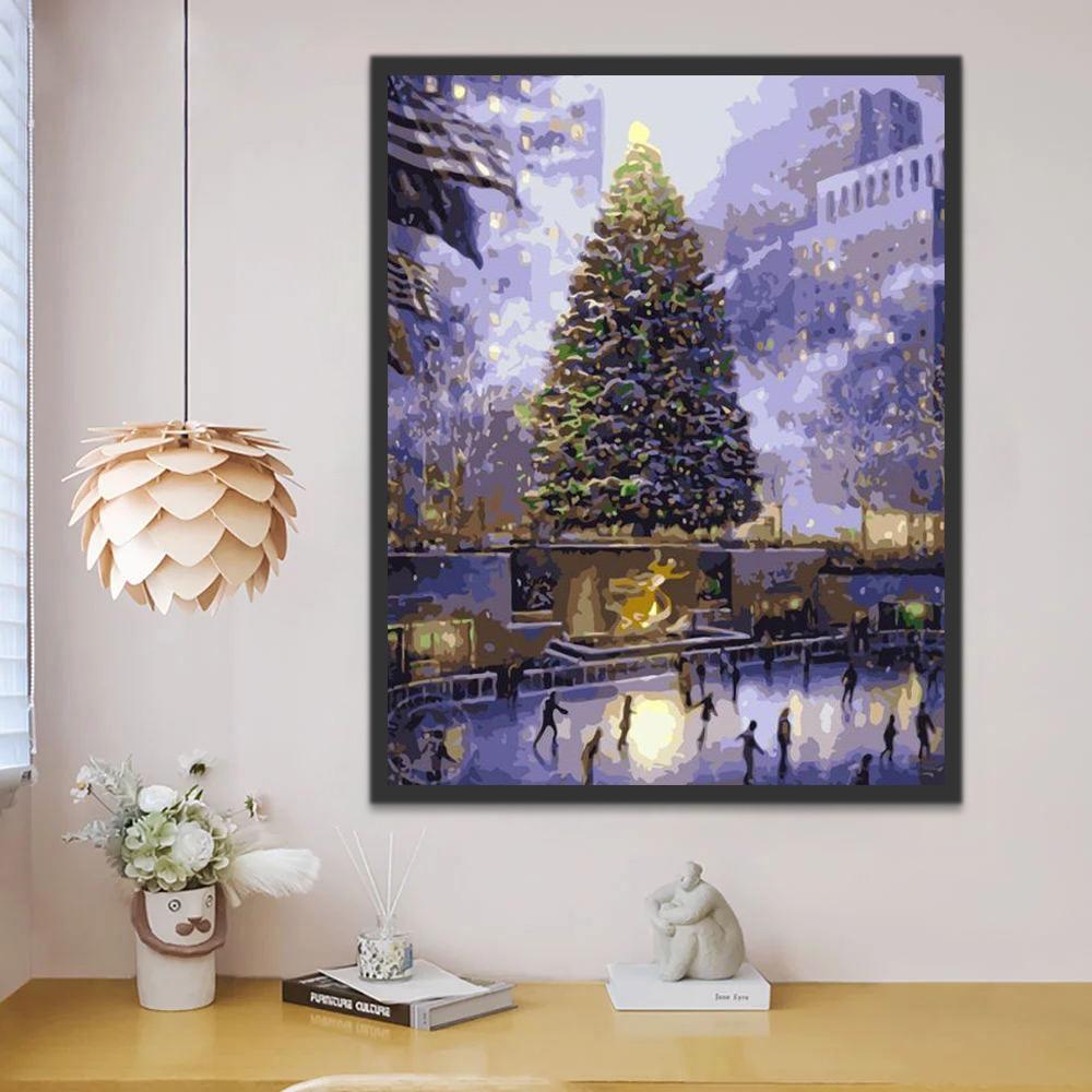 Grote Kerstboom Schilderen op Nummers