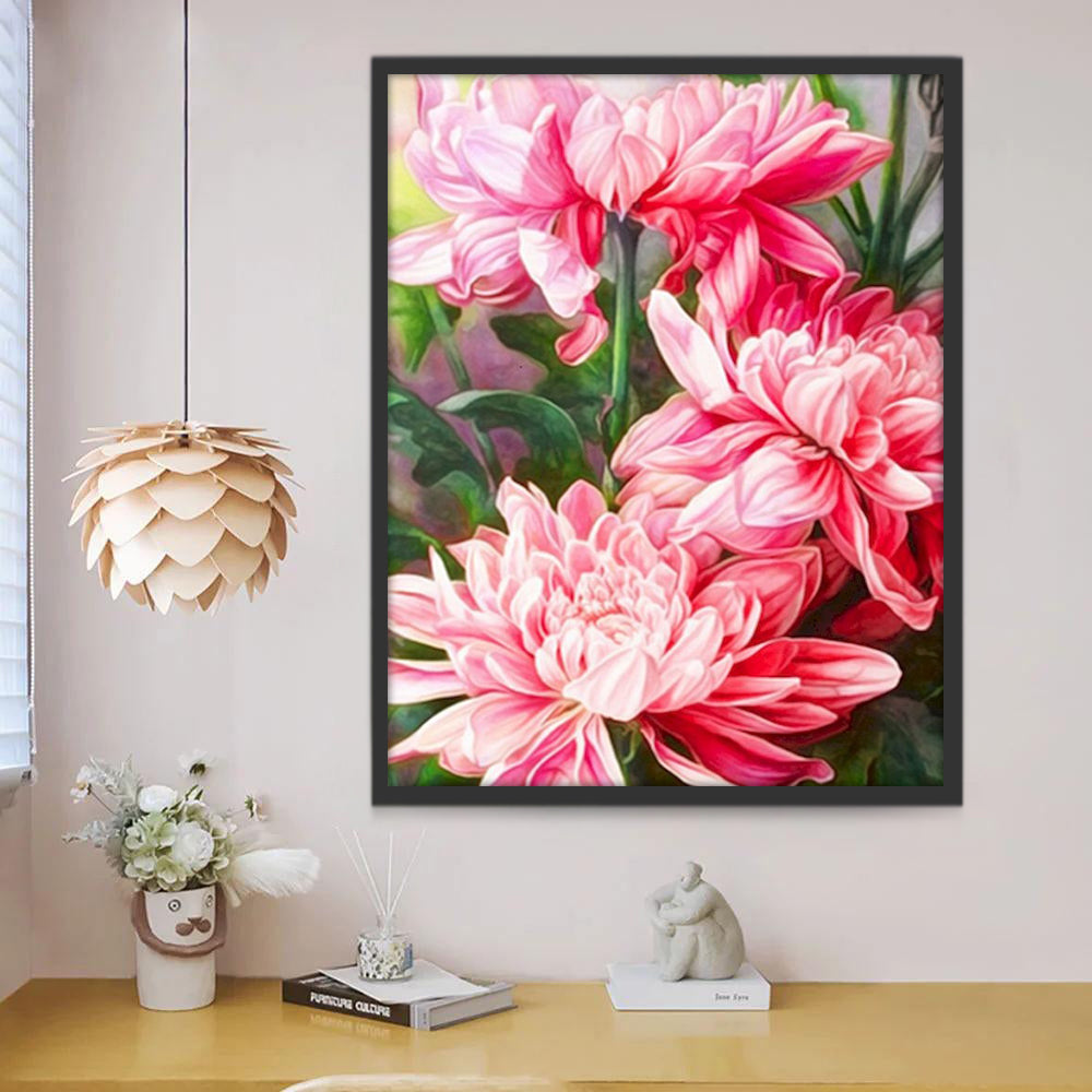 Grote Roze Pioenrozen Schilderen op Nummers