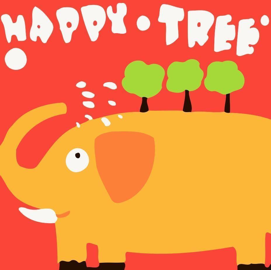 Happy Tree Olifant Schilderen op Nummers Kinderen