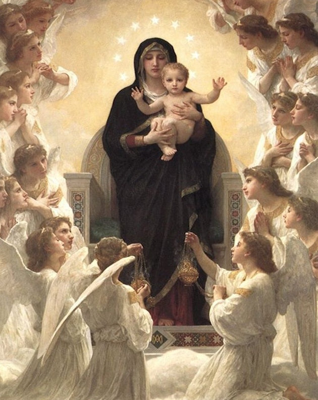 Heilige Maagd Maria en het Heilige Kind Christendom Schilderen op Nummers