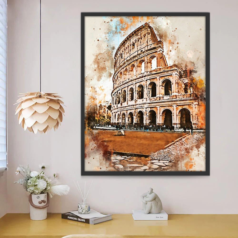 Het Colosseum van Rome Schilderen op Nummers
