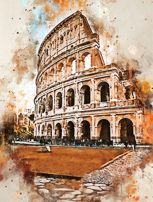 Het Colosseum van Rome Schilderen op Nummers
