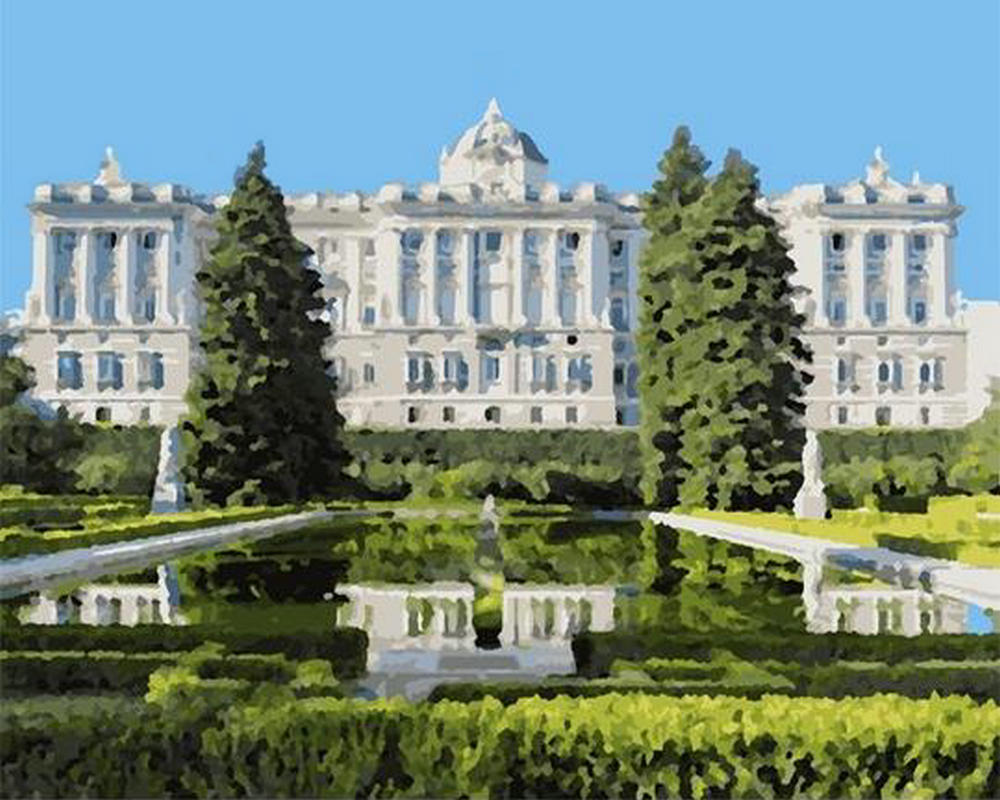 Het Koninklijk Paleis van Madrid Schilderen op Nummers