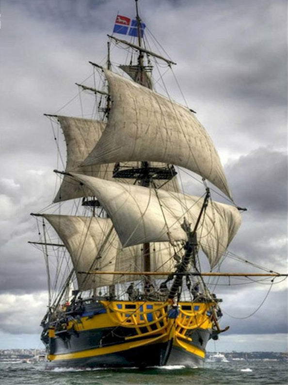 Het Majestueuze Zeilschip op de Golven Schilderen op Nummers