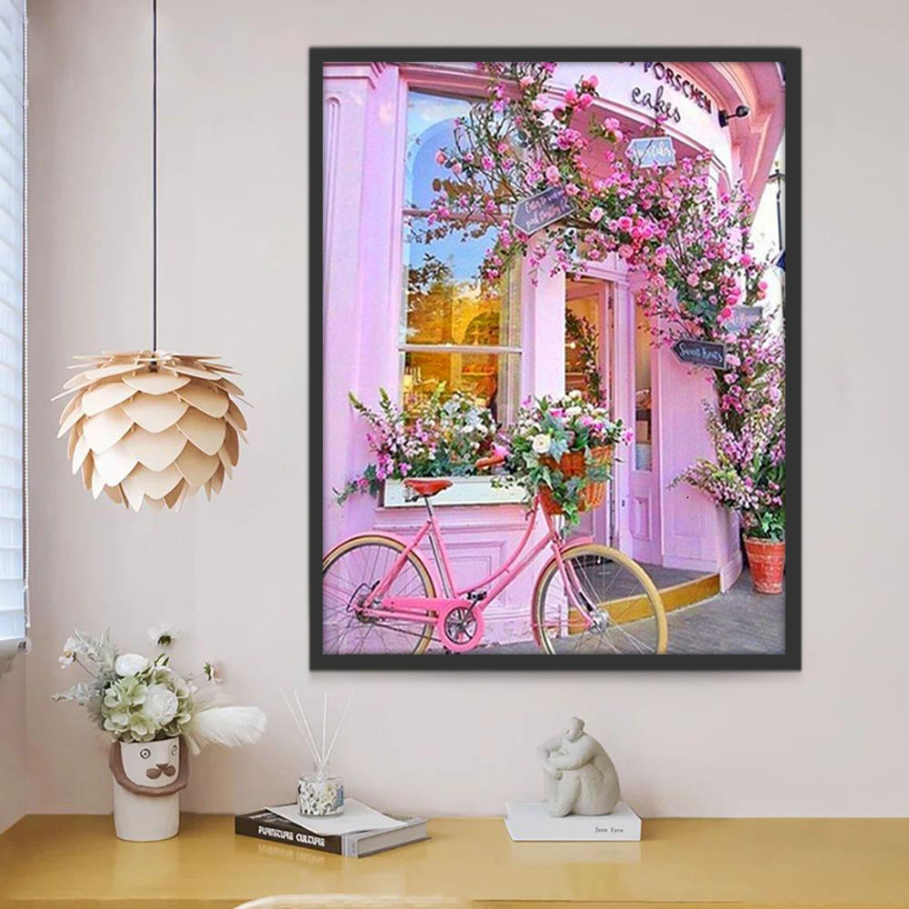 Het Roze Huis en de Roze Rozen Schilderen op Nummers