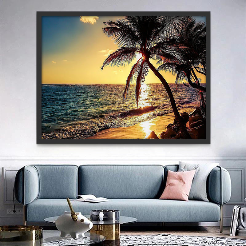Het Strand in de Avond Schilderen op Nummers