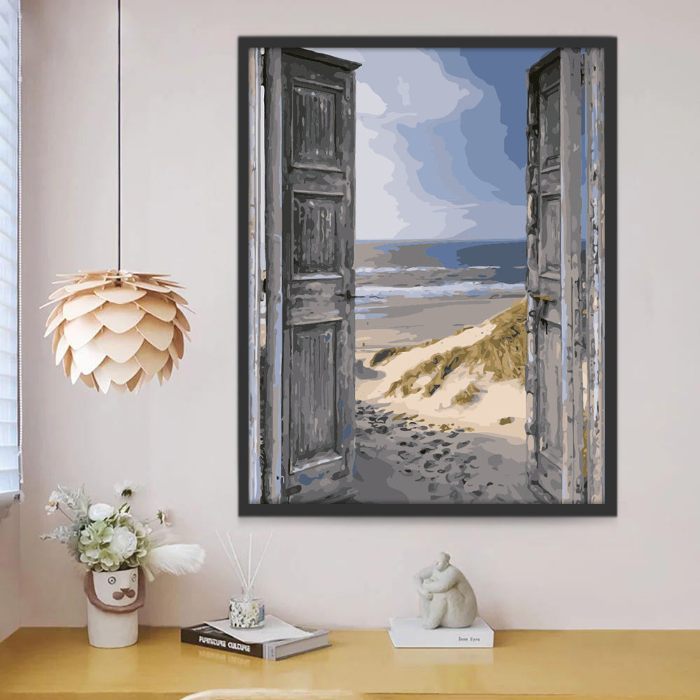 Het Strand voor de Deur Schilderen op Nummers