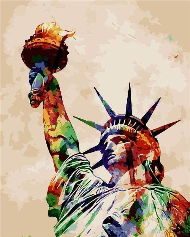 Het Vrijheidsbeeld in New York Schilderen op Nummers
