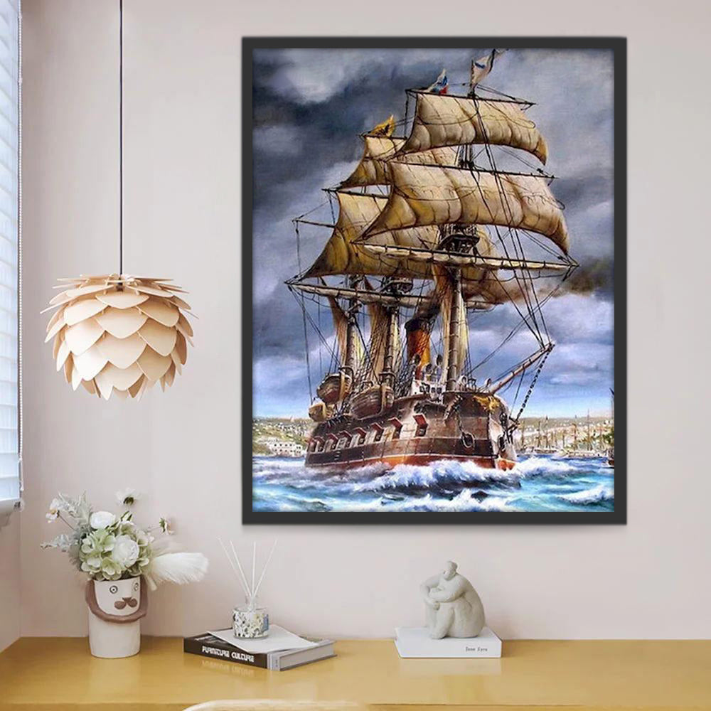 Historisch Schip op Zee Schilderen op Nummers