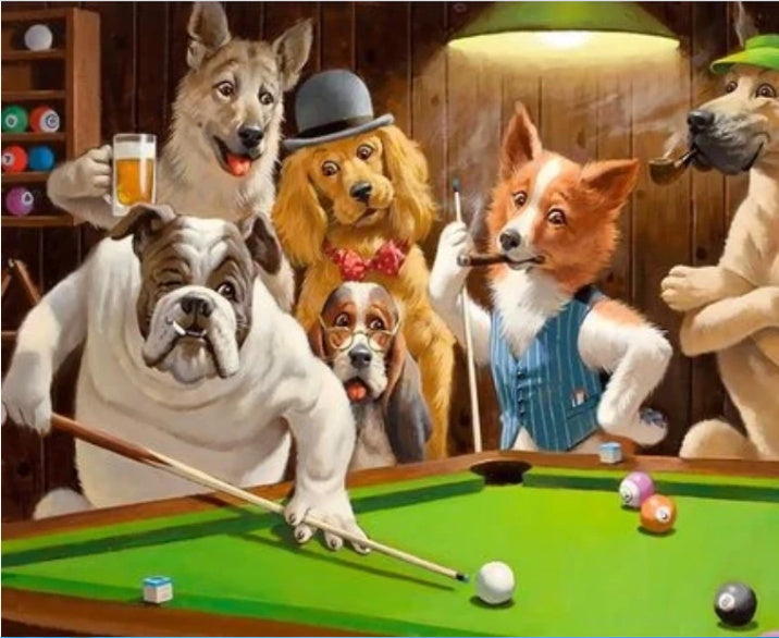Hond Feest Schilderen op Nummers