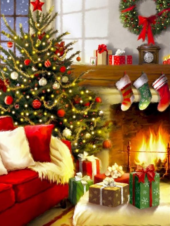 Huiselijke Kerstversieringen Schilderen op Nummers