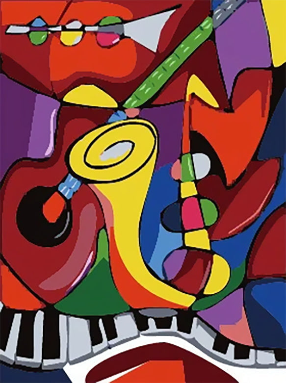 Instrumenten van Picasso's Stijl Schilderen op Nummers