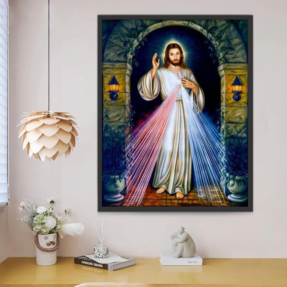 Jezus aan de Poort Christendom Schilderen op Nummers
