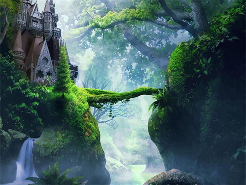 Kasteel in Grünwald Schilderen op Nummers