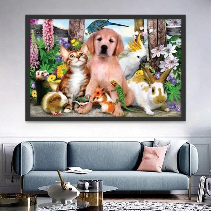 Kat, Hond en Andere Dieren Schilderen op Nummers