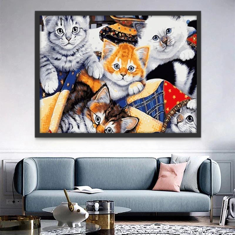 Katten Schilderen op Nummers