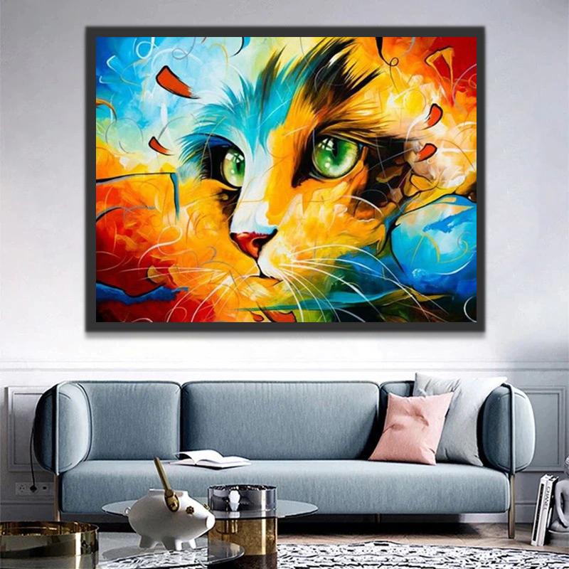 Kattengezicht Schilderen op Nummers