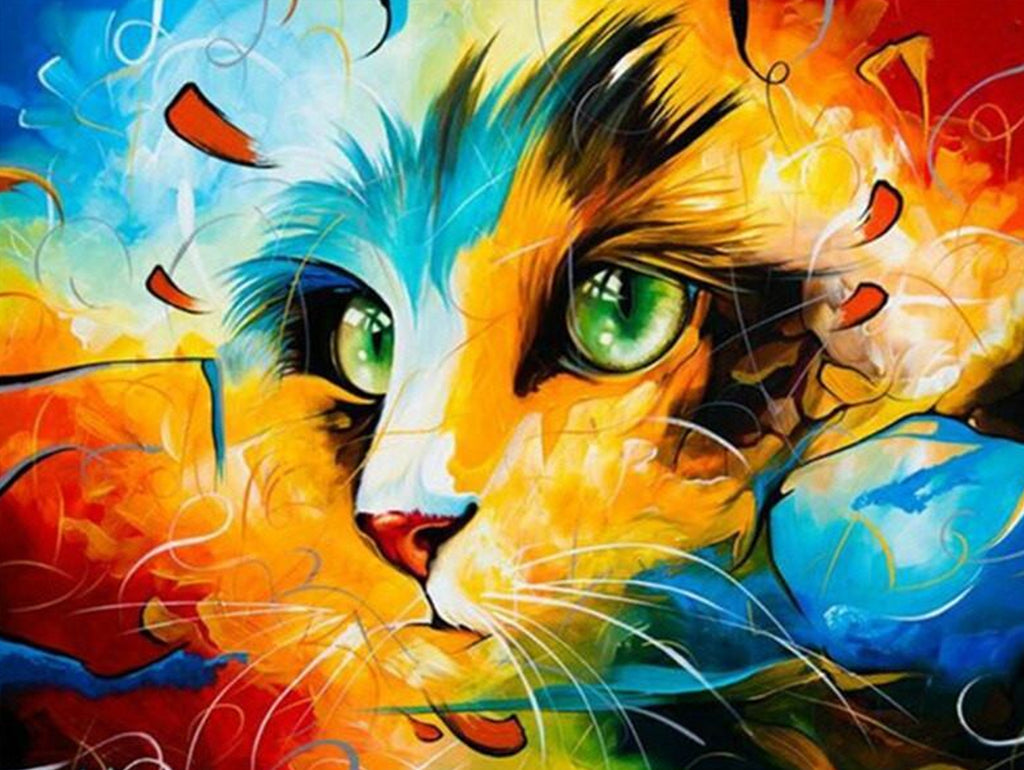 Kattengezicht Schilderen op Nummers