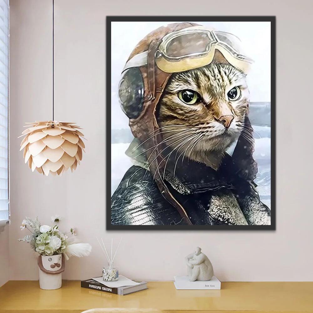 Kattensoldaat Schilderen op Nummers