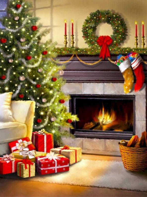 Kerstcadeau naast de Bank Schilderen op Nummers