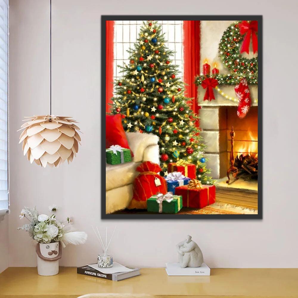 Kerstdecoratie Thuis Schilderen op Nummers