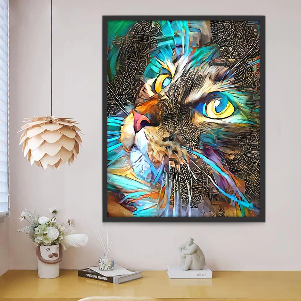 Kittenkop Schilderen op Nummers