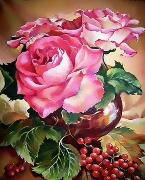 Klein Fruit en Maanbloemen Schilderen op Nummers