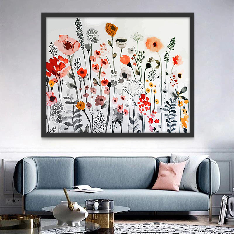 Kleine bloemen en planten Schilderen op Nummers