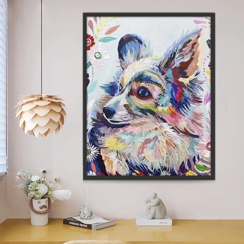 Kleurrijke Abstracte Vos Schilderen op Nummers