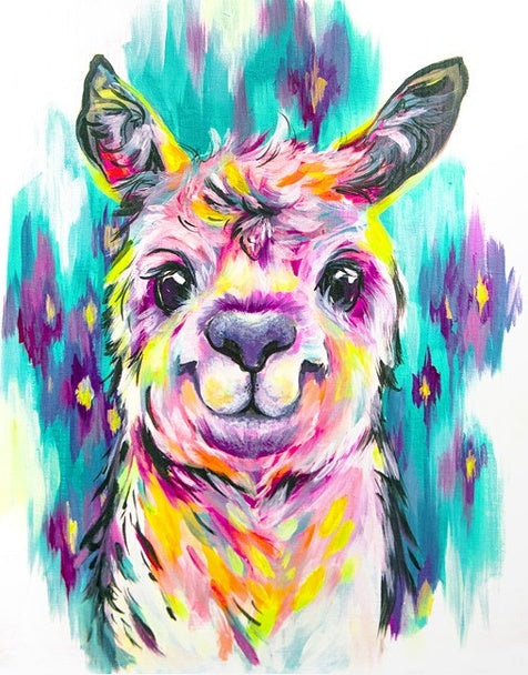 Kleurrijke alpaca's Schilderen op Nummers