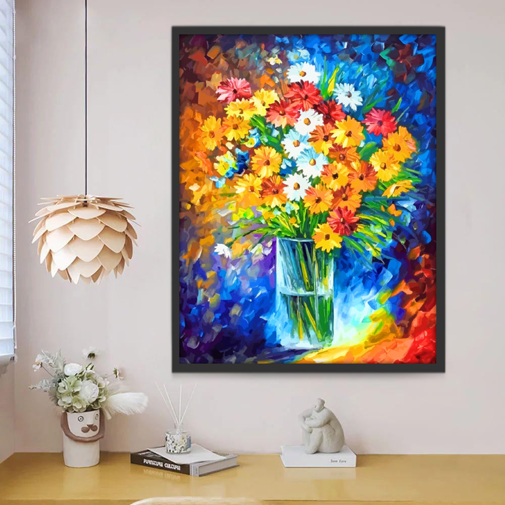 Kleurrijke en Heldere Chrysanten Schilderen op Nummers
