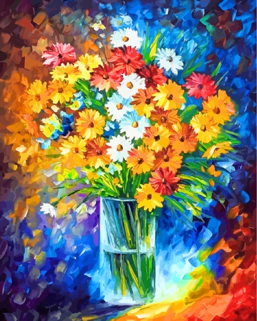 Kleurrijke en Heldere Chrysanten Schilderen op Nummers