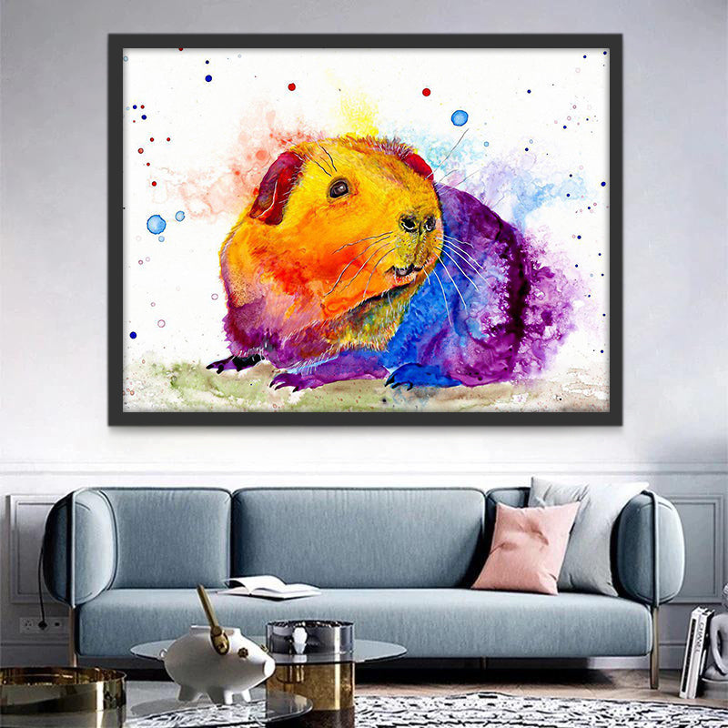 Kleurrijke Hamster Schilderen op Nummers