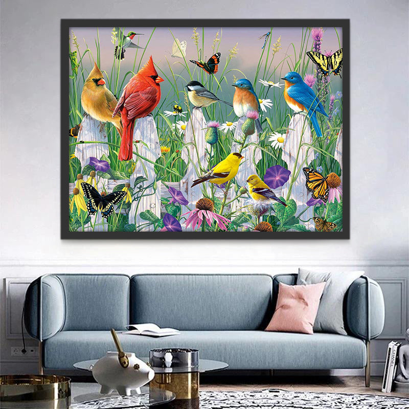 Kleurrijke Vogels en Vlinders Schilderen op Nummers