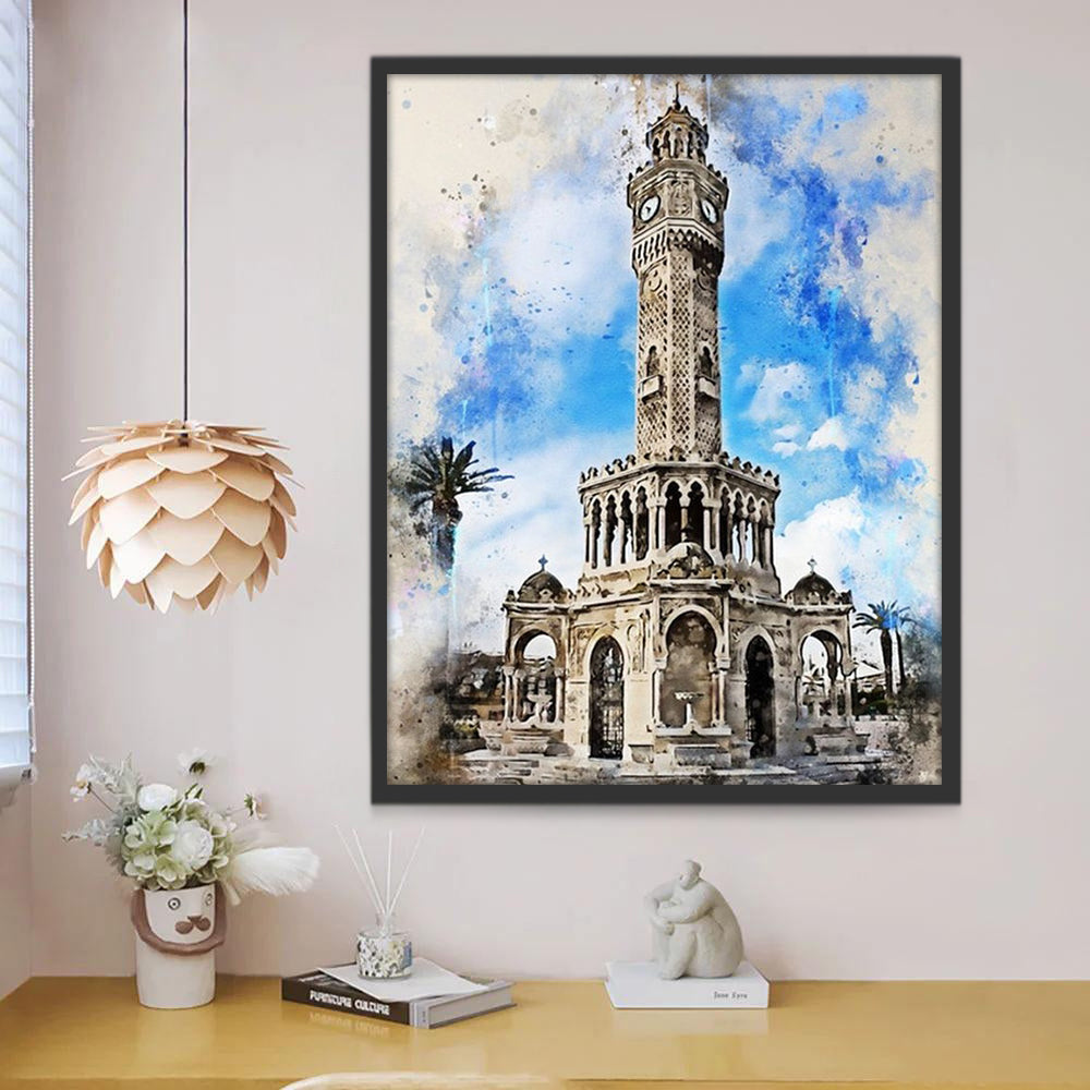 Klokkentoren van Izmir Schilderen op Nummers