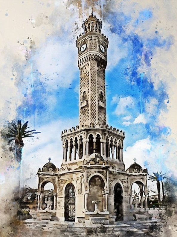 Klokkentoren van Izmir Schilderen op Nummers
