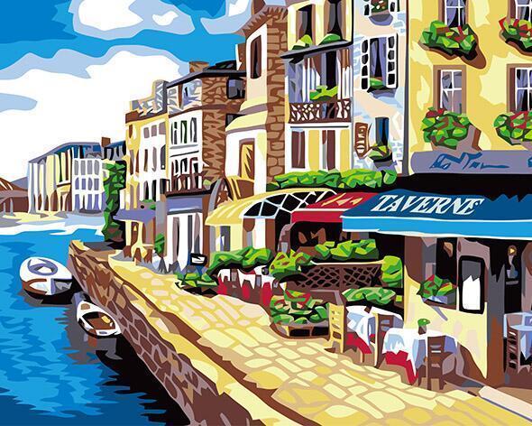 La Seine in Parijs Schilderen op Nummers