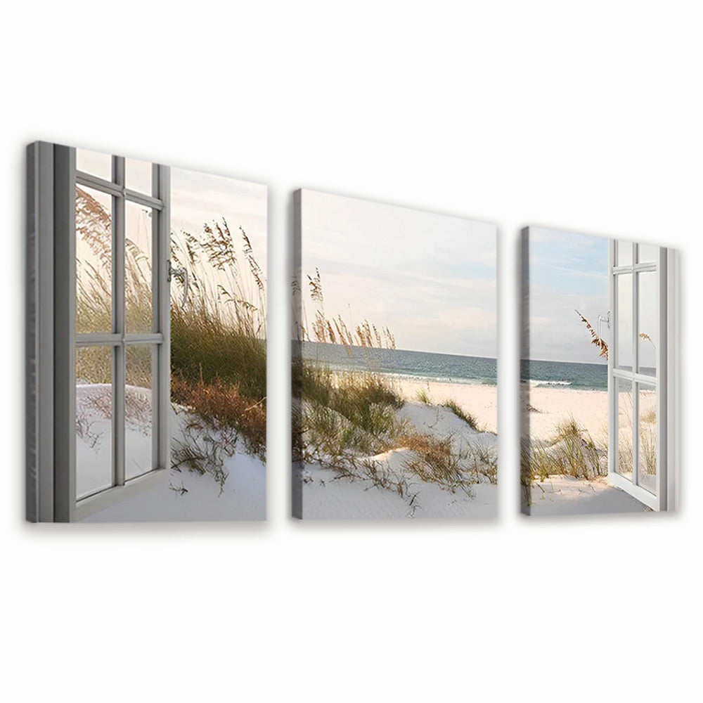 Landschap aan Zee 3 Platen Schilderen op Nummers