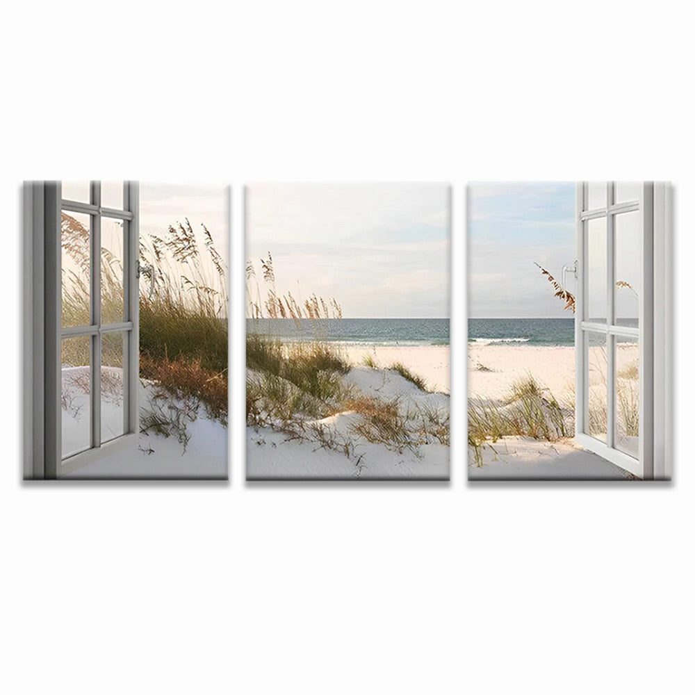 Landschap aan Zee 3 Platen Schilderen op Nummers