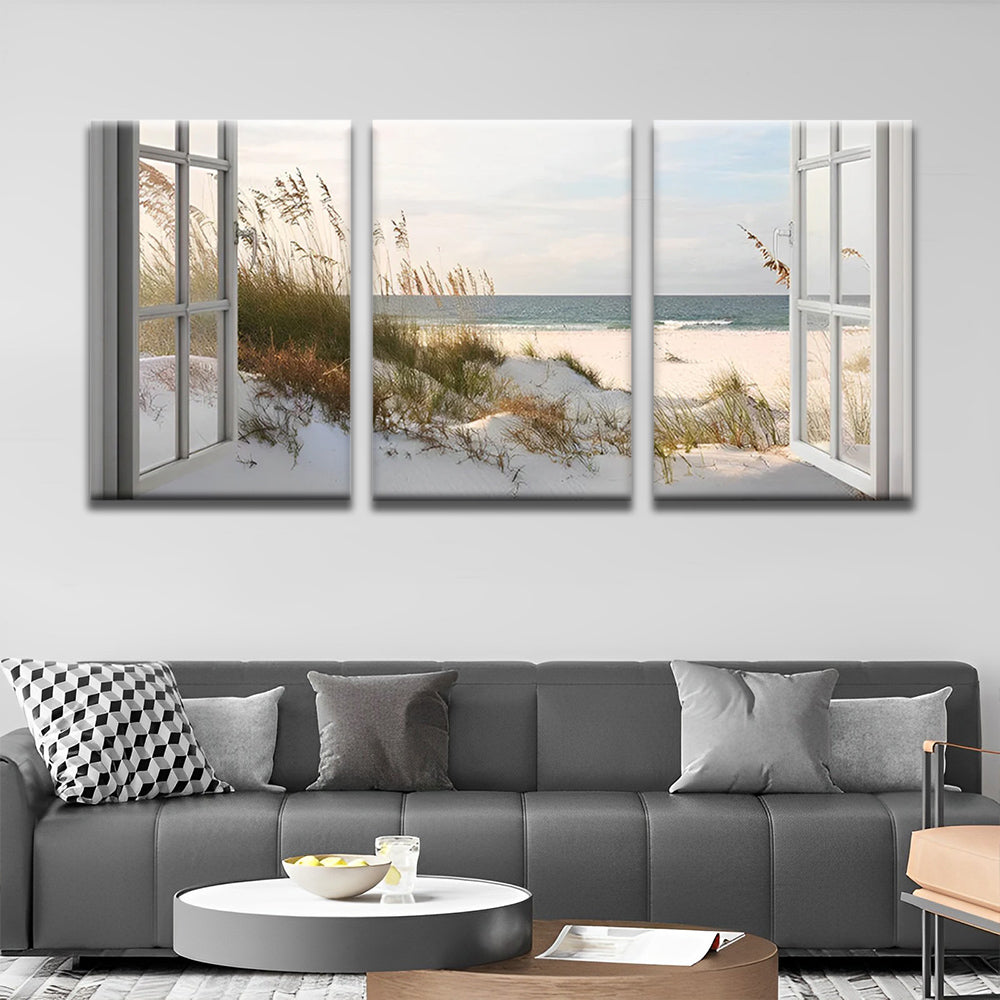 Landschap aan Zee 3 Platen Schilderen op Nummers