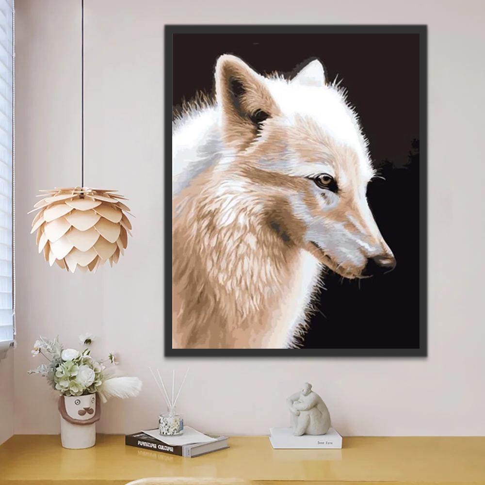 Leuke Wolf Schilderen op Nummers