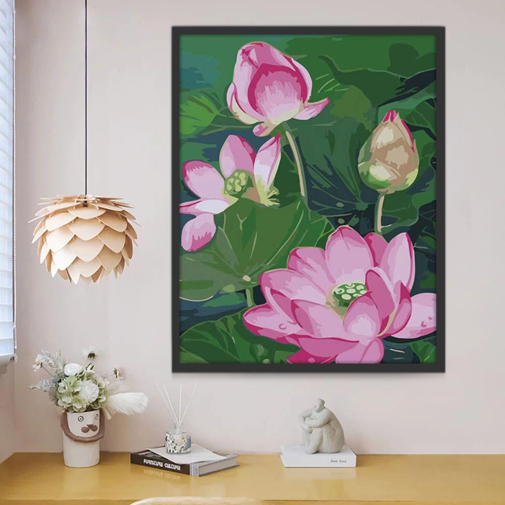 Lotusbloemen Schilderen op Nummers