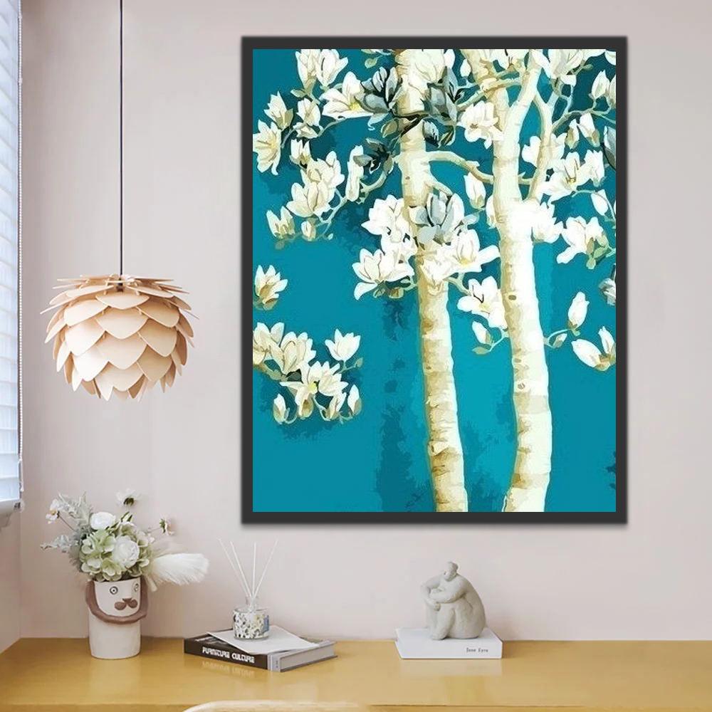 Magnolia Bomen Schilderen op Nummers