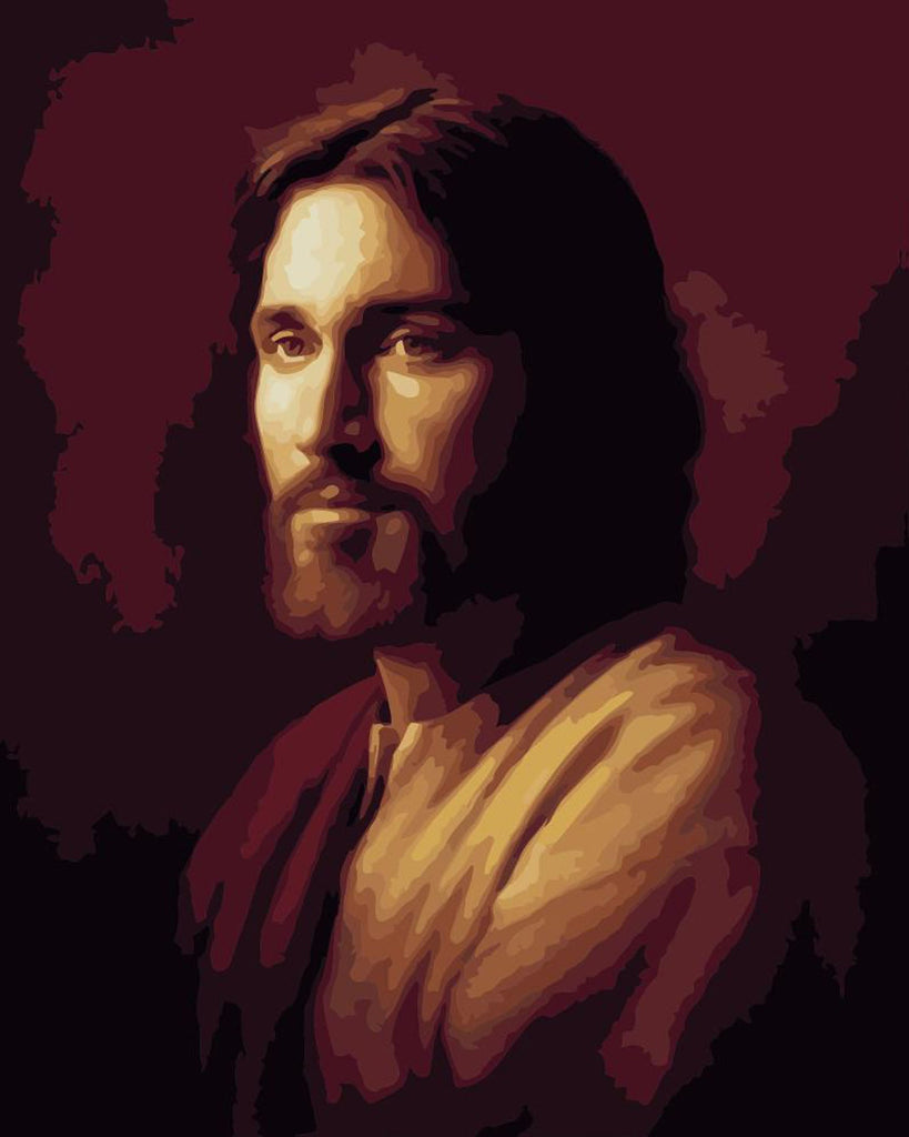 Man zonder Uitdrukking op zijn Gezicht Christendom Schilderen op Nummers